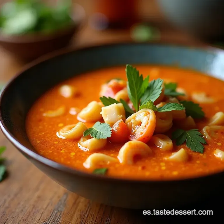Tom Yum Talay Sopa De Mariscos Tailandesa presentation