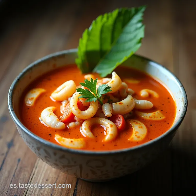 Tom Yum Talay Sopa de Mariscos Tailandesa