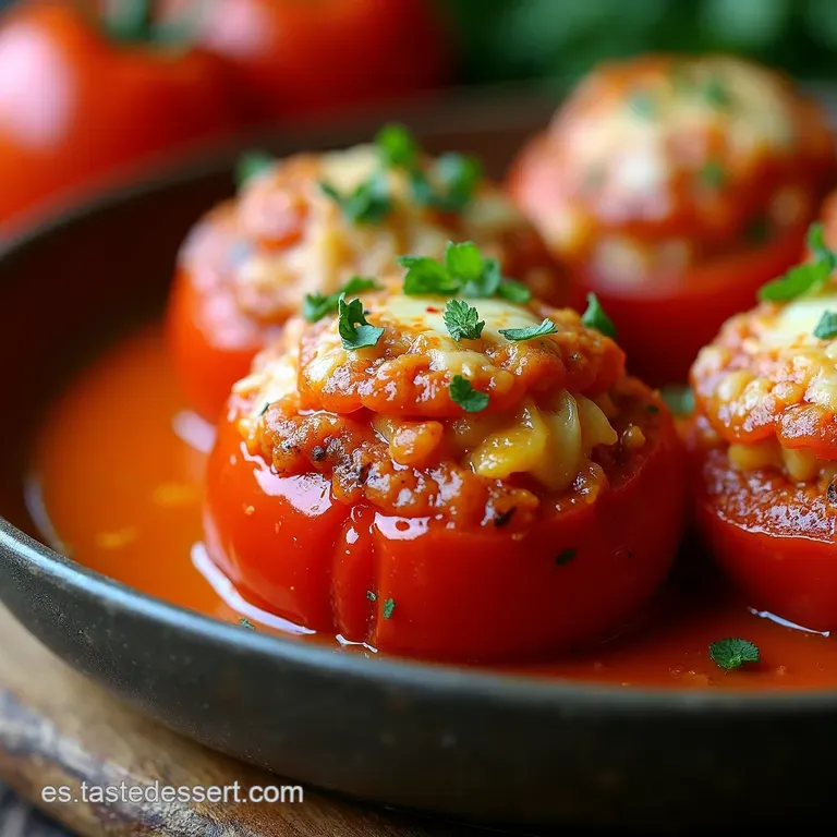 Tomates Rellenos a la Mediterr&aacute;nea Toque MoniMarmo