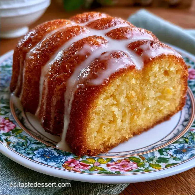 Torta de Lim&oacute;n Glaseada Sencilla con Yogur Natural