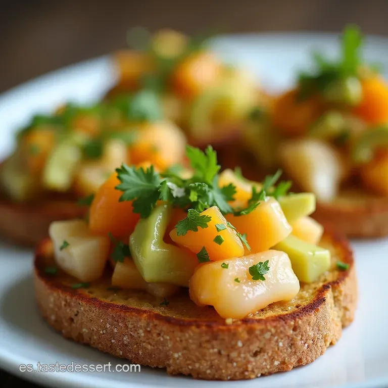 Crujientes de At&uacute;n Fresco Tostadas de Ceviche R&aacute;pido