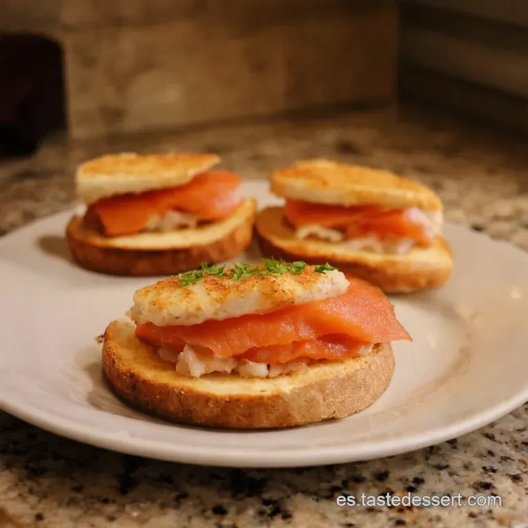 Tostas De Salm&oacute;n Ahumado Con Aguacate Y Huevo Escalfado presentation