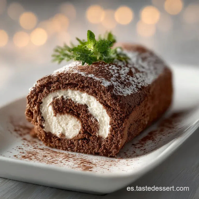 Tronco de Navidad con Mascarpone y Avellanas