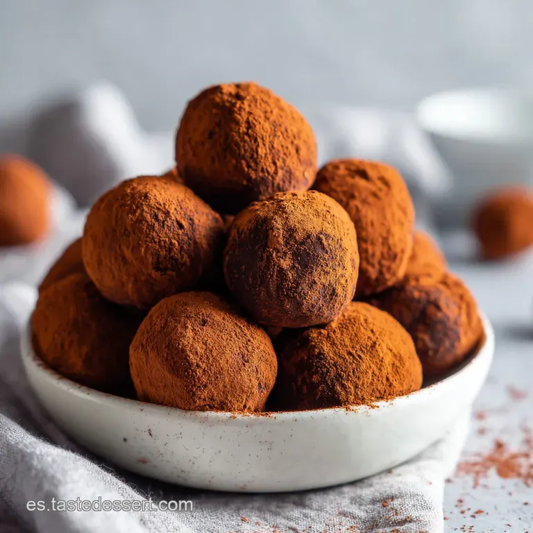 Trufa de Chocolate: Textura Cremosa y Fundente