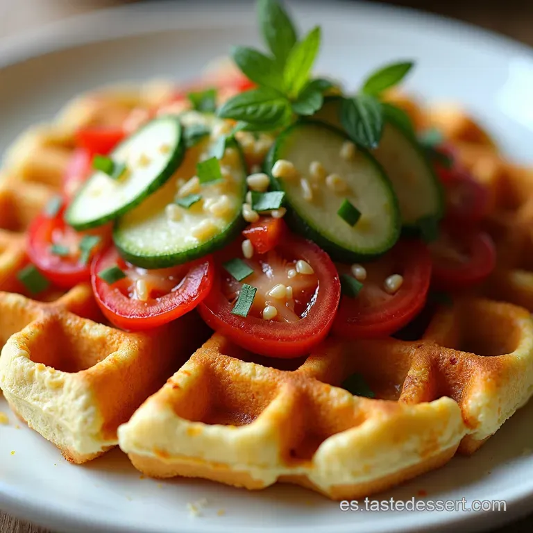 Waffles Salados Rellenos A lo Vera